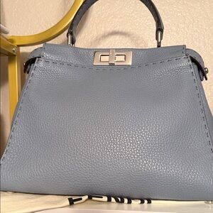 Fendi peekaboo in blue togo leather 
Very good condition 
Clean inside